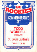 1987 Topps Glossy Rookies Todd Worrell