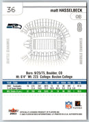 2003 Fleer Authentix Matt Hasselbeck