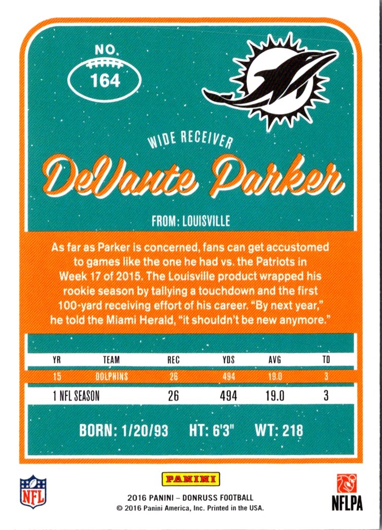 2016 Donruss DeVante Parker