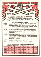 1981 Donruss Bob Knepper #194