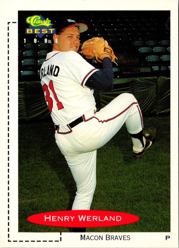 1991 Classic Best Macon Braves Henry Werland #12