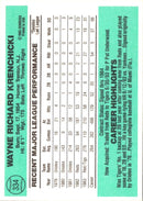 1984 Donruss Wayne Krenchicki