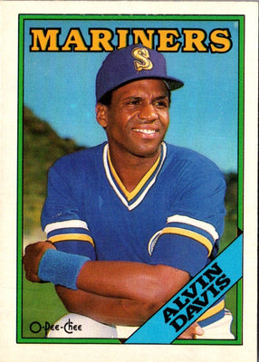 1988 O-Pee-Chee Alvin Davis #349