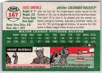 2003 Topps Heritage Jose Jimenez #167