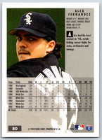 1994 Fleer Baseball Alex Fernandez #80