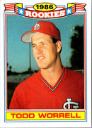 1987 Topps Glossy Rookies Todd Worrell