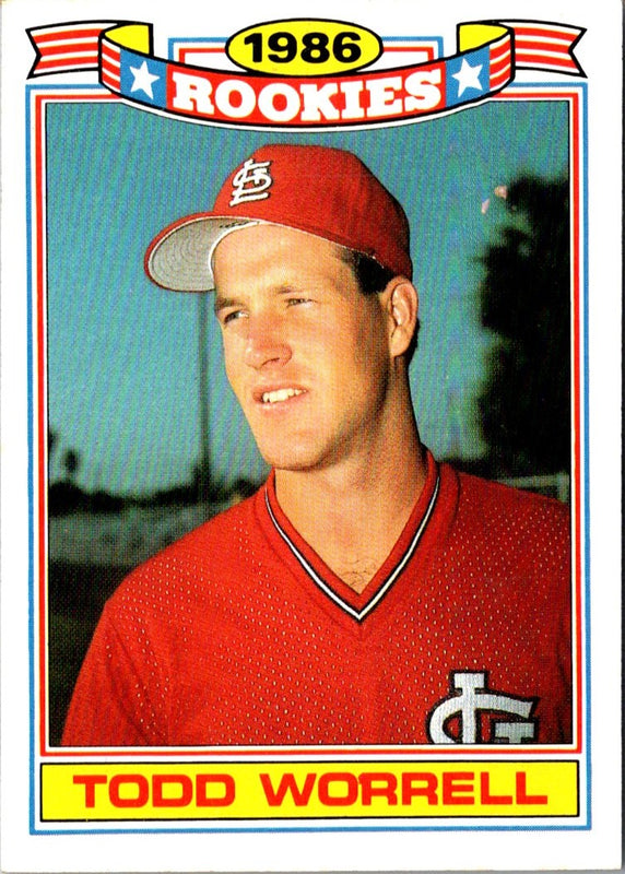 1987 Topps Glossy Rookies Todd Worrell #22