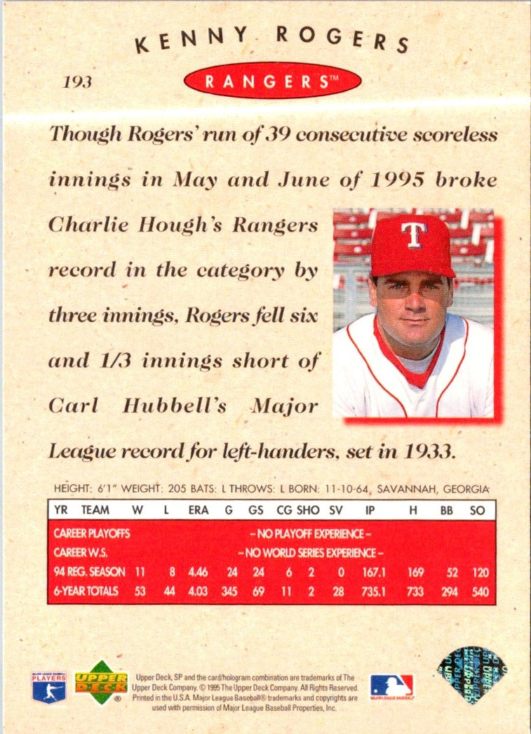 1995 SP Kenny Rogers