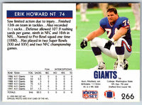 1992 Proset Erik Howard #266