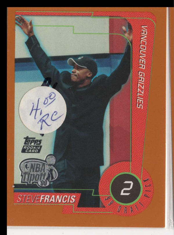 1999 Topps Steve Francis #118 Rookie