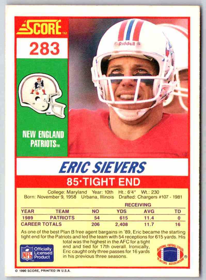1990 Score Eric Sievers
