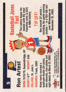 2002 Fleer Platinum Ron Artest