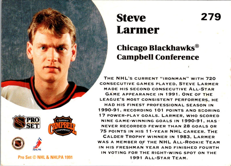 1991 Pro Set French Steve Larmer