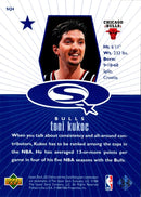 1998 UD Choice StarQuest Red Toni Kukoc