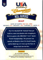 2013 Panini USA Champions Neil Ramirez #53