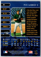 2003 Donruss Studio Pete LaForest #82 Rookie