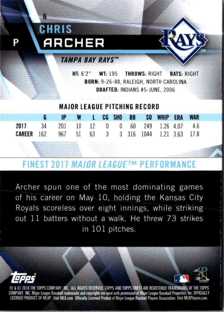 2018 Finest Chris Archer