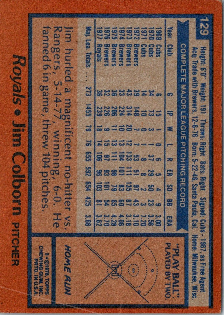 1978 Topps Jim Colborn