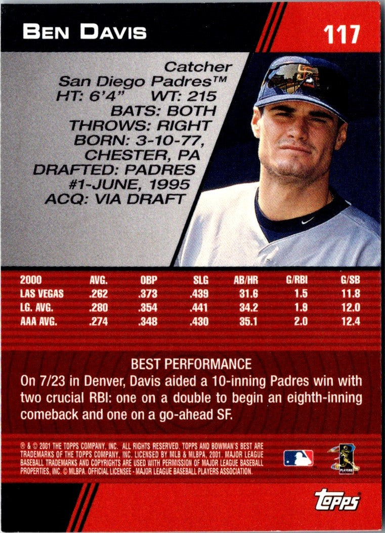 2001 Bowman's Best Ben Davis