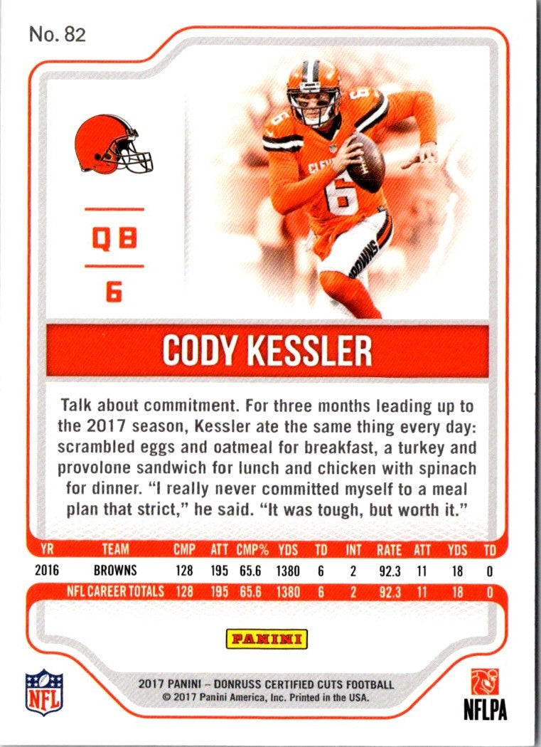 2017 Donruss Certified Cuts Cody Kessler