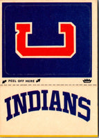1981 Fleer Laughlin Team Stickers Cleveland Indians Monogram #NNO