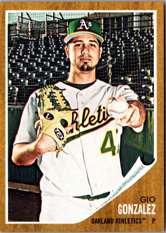 2011 Topps Heritage Gio Gonzalez #405