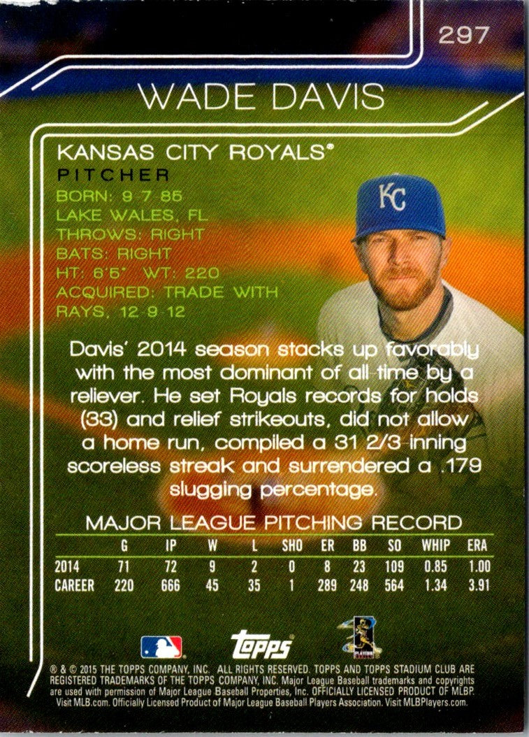 2015 Stadium Club Wade Davis