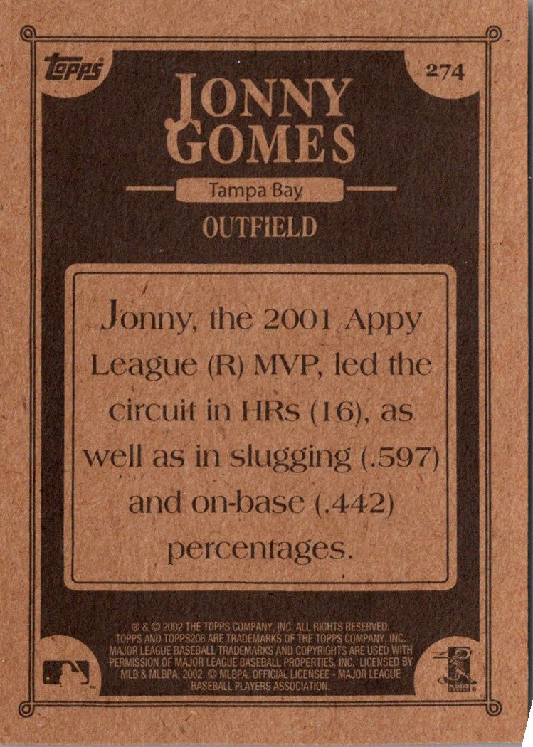 2002 Topps 206 Jonny Gomes