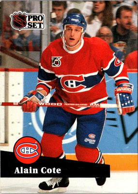1991 Pro Set Alain Cote #417 Rookie
