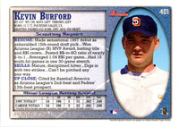 1998 Bowman Kevin Burford #401 Rookie