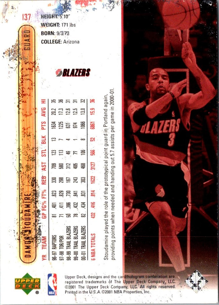 2001 Upper Deck Damon Stoudamire