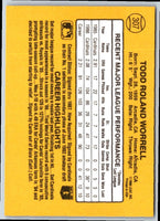 1986 Donruss Todd Worrell #307