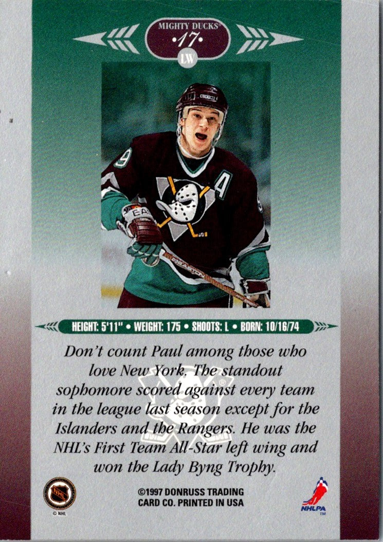 1996 Leaf Limited Paul Kariya