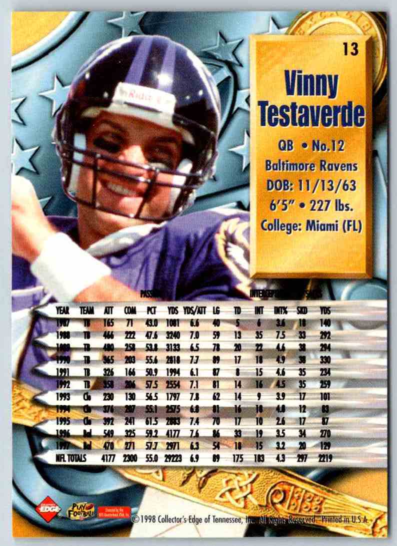 1998 Edge Vinny Testaverde