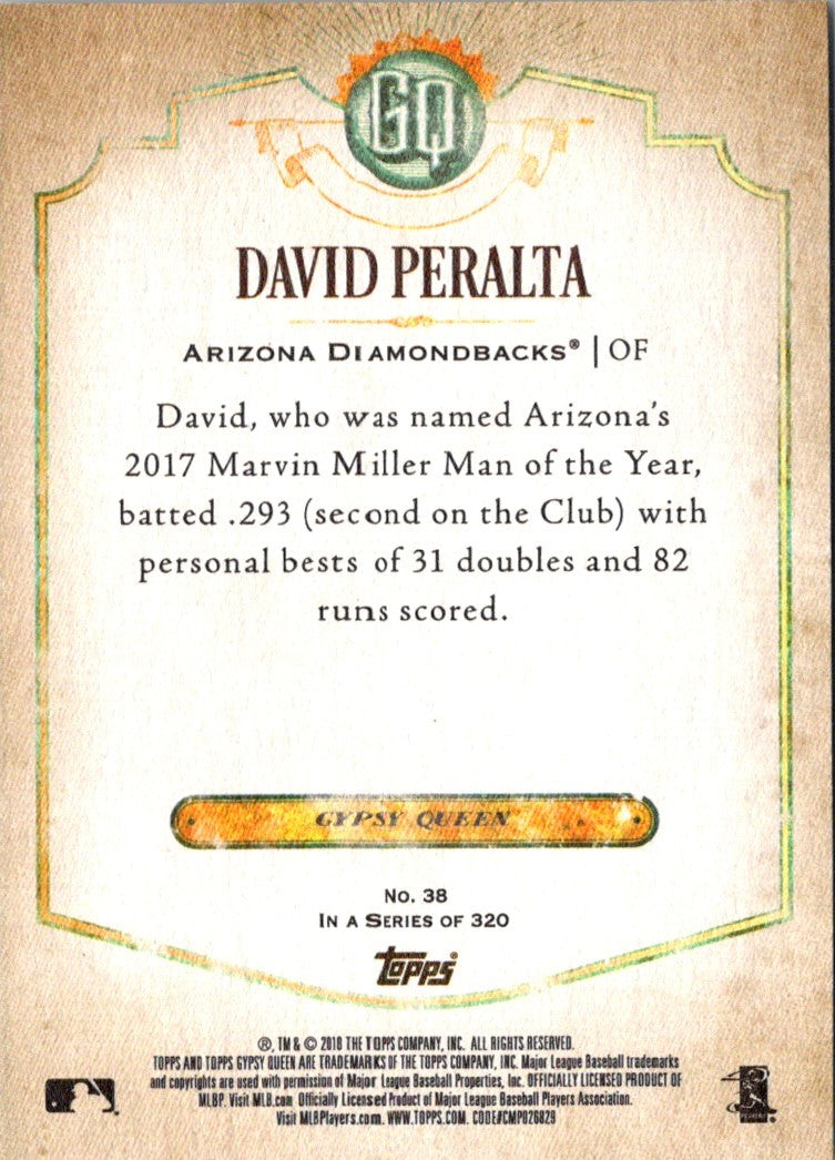 2018 Topps Gypsy Queen David Peralta