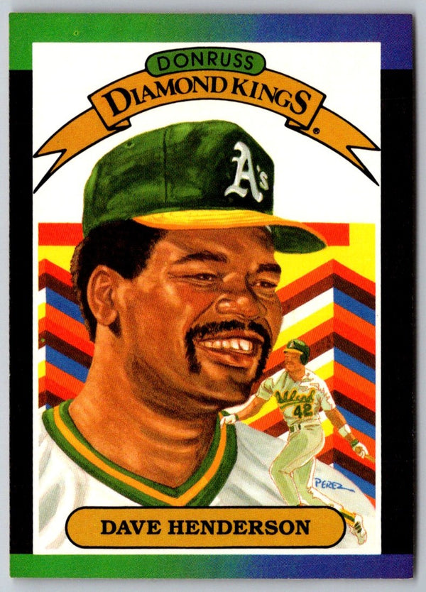 1989 Donruss Diamond  Kings Dave Henderson #20