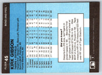 1986 Fleer Star Stickers Kirk Gibson #45