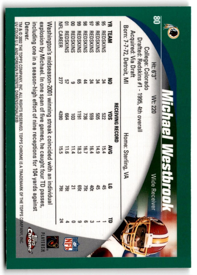 2002 Topps Chrome Michael Westbrook
