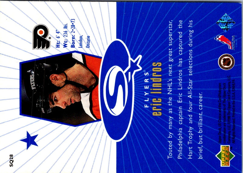 1998 UD Choice StarQuest Blue Eric Lindros
