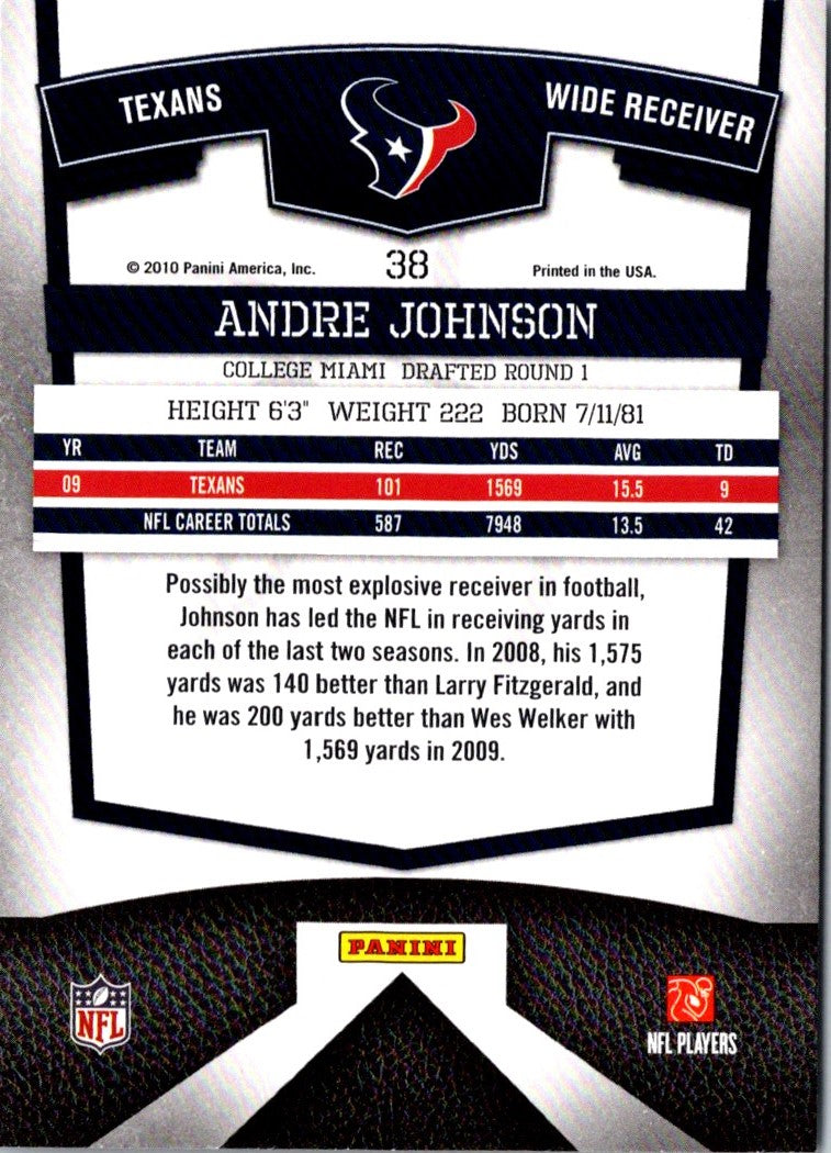 2010 Donruss Elite Andre Johnson