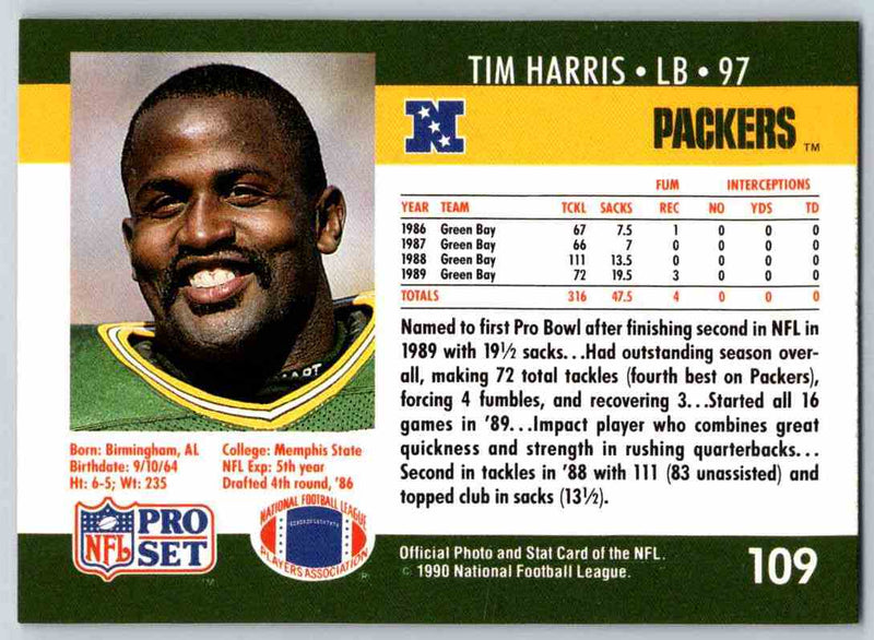 1990 Pro Set Tim Harris