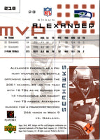 2002 Upper Deck MVP Shaun Alexander #218