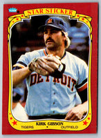 1986 Fleer Star Stickers Kirk Gibson #45