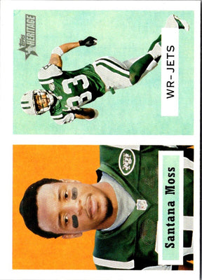 2002 Topps Heritage Santana Moss #40