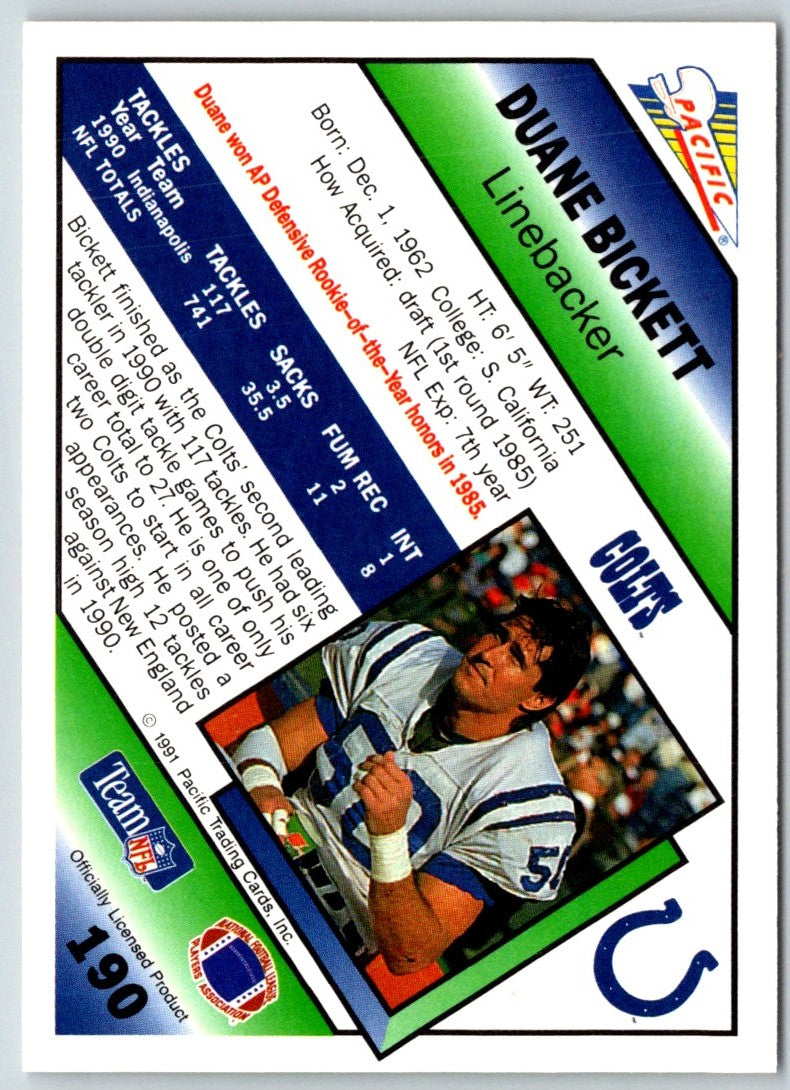 1991 Pacific Duane Bickett