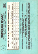 1986 Donruss Fred Toliver