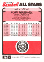 1989 Fleer Baseball All-Stars Alan Trammell #41