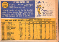 1970 Topps Casey Cox #281 EX-MT+