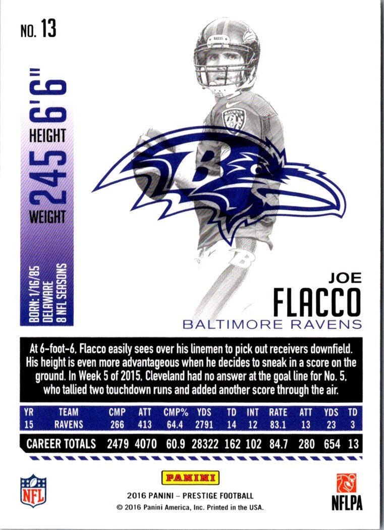 2016 Panini Clear Vision Joe Flacco