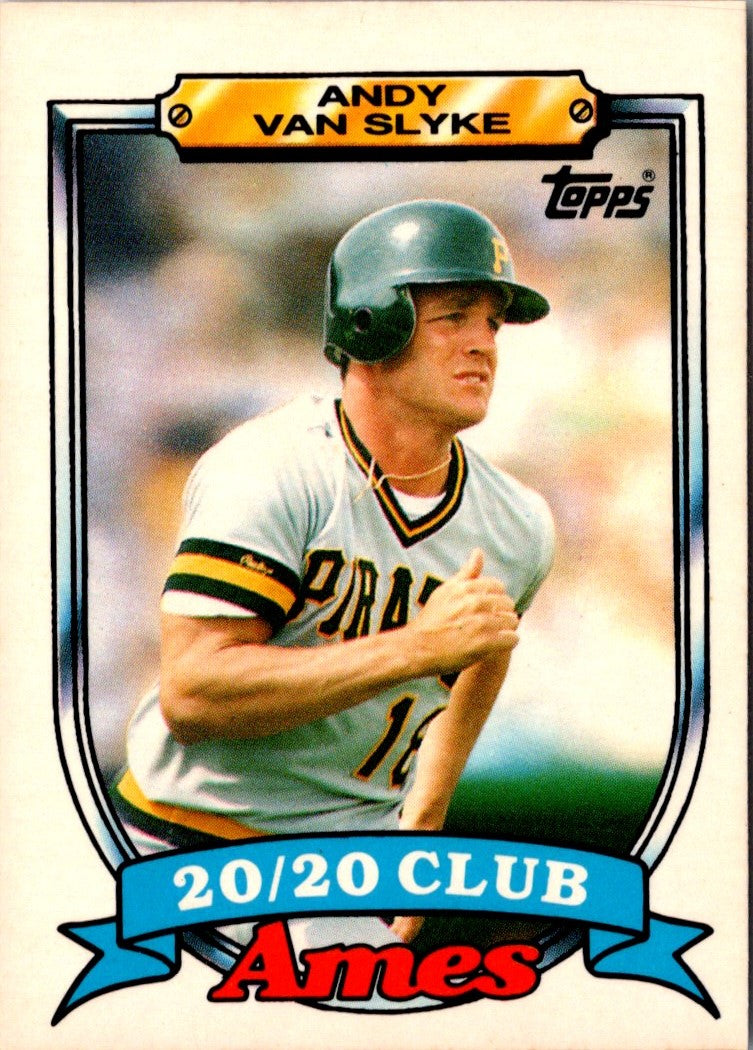 1989 Topps Ames 20/20 Club Andy Van Slyke